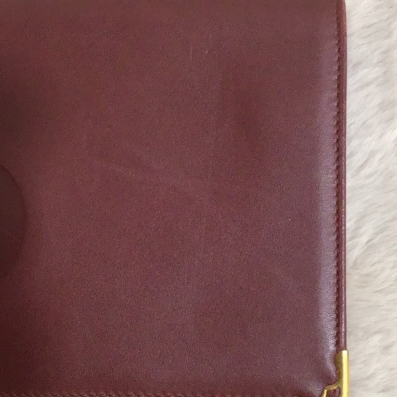CARTIER Vintage Flap Kiss Lock Bifold Long Wallet Excellent Condition - Picture 6 of 16